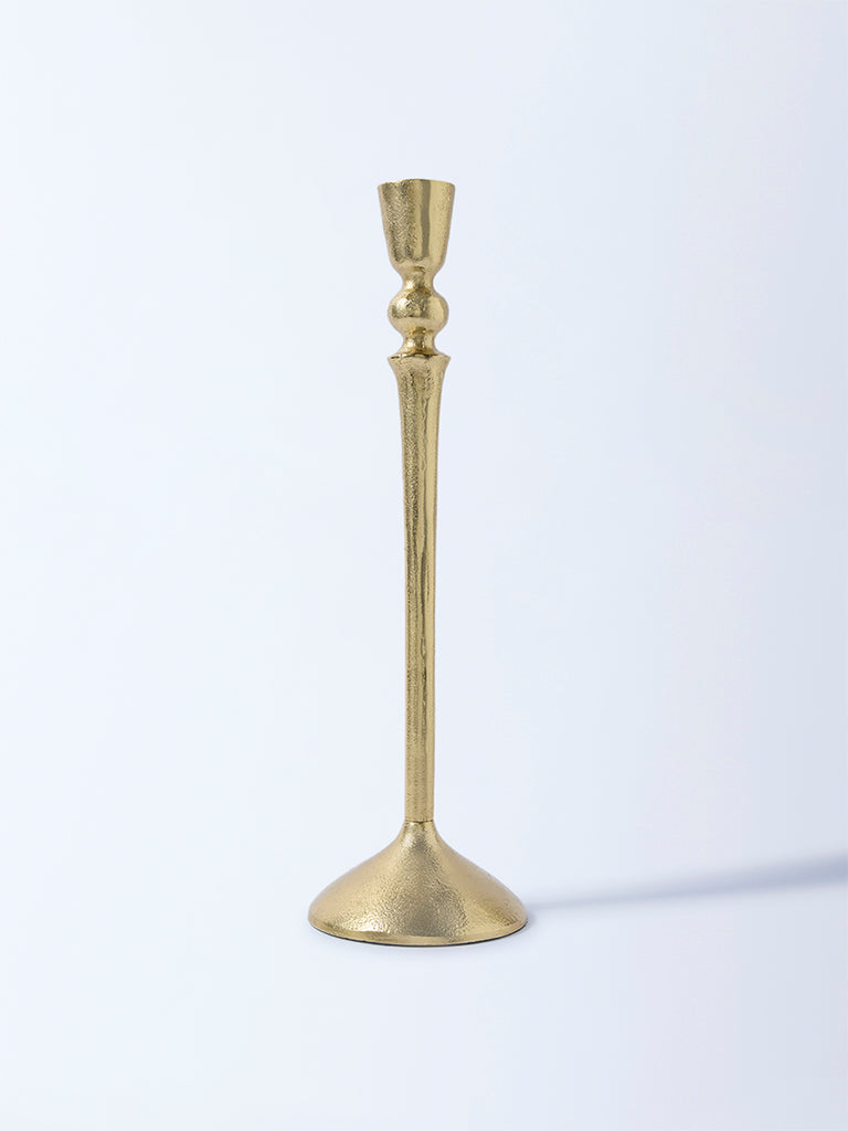 Westside Home Gold Pillar Candle Holder