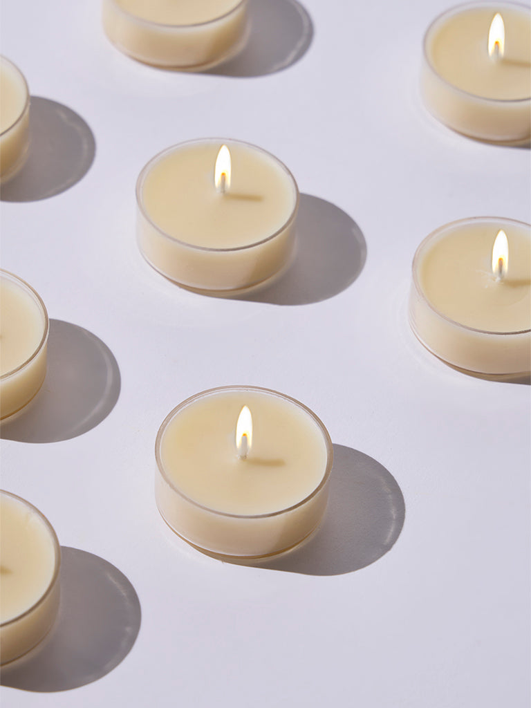 Westside Home Celebrate Ivory Tealights (Set of 10) - Festive Season Gift - Image 3