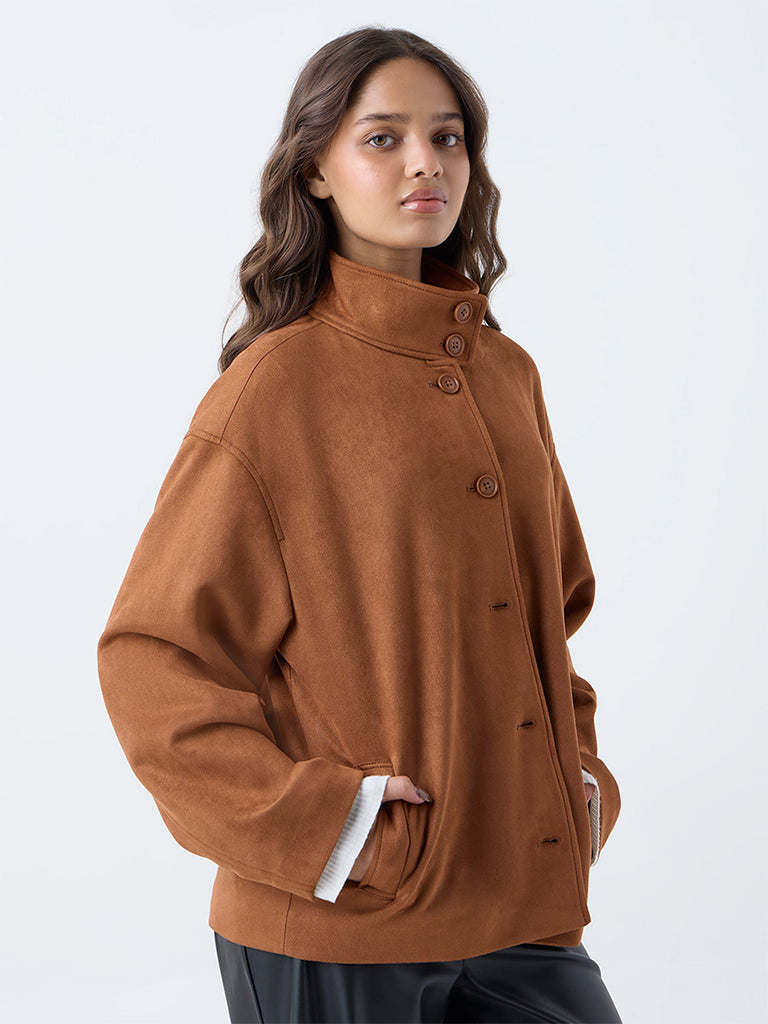 LOV Tan Suede Jacket