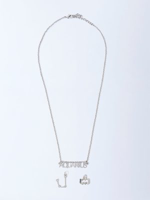 Westside Accessories Silver Aquarius Charm Necklace