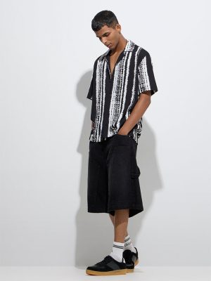 Nuon Off-White Tie-Dye Design Relaxed-Fit Shirt