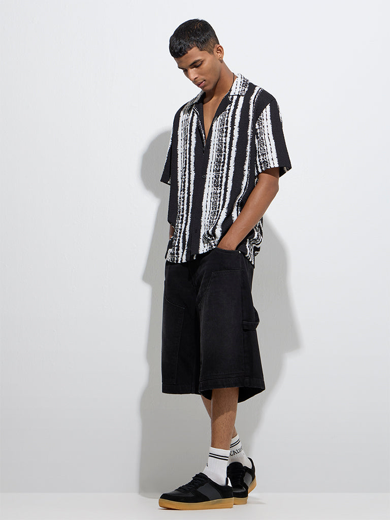 Nuon Off-White Tie-Dye Design Relaxed-Fit Shirt