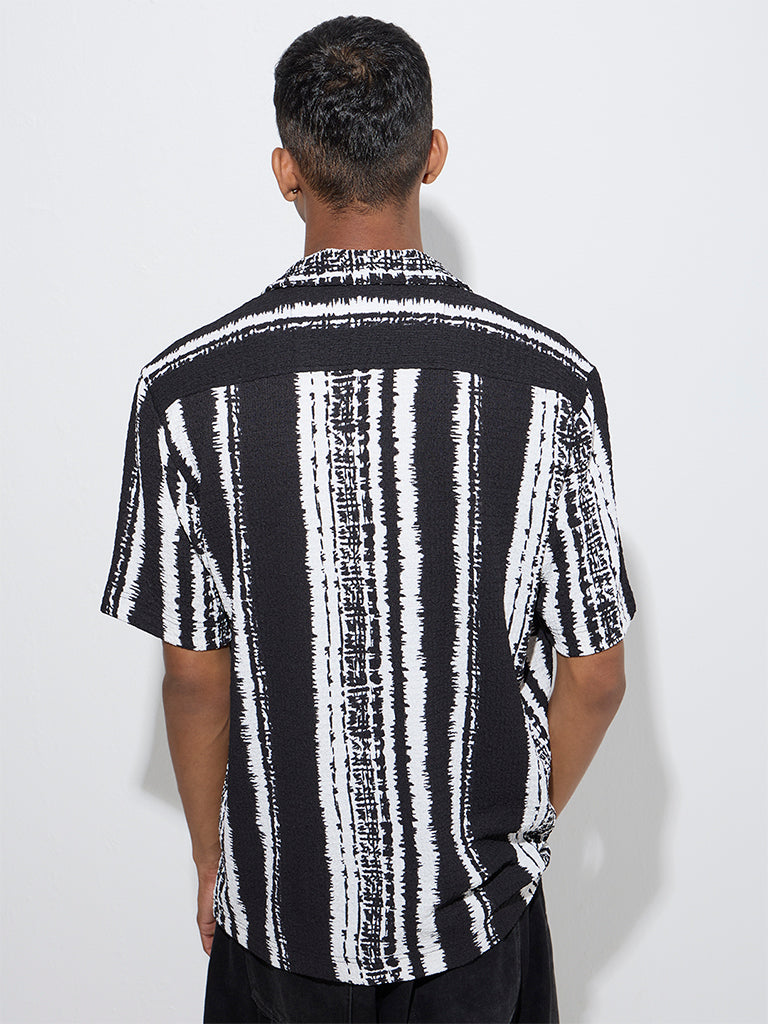 Nuon Off-White Tie-Dye Design Relaxed-Fit Shirt - Image 4