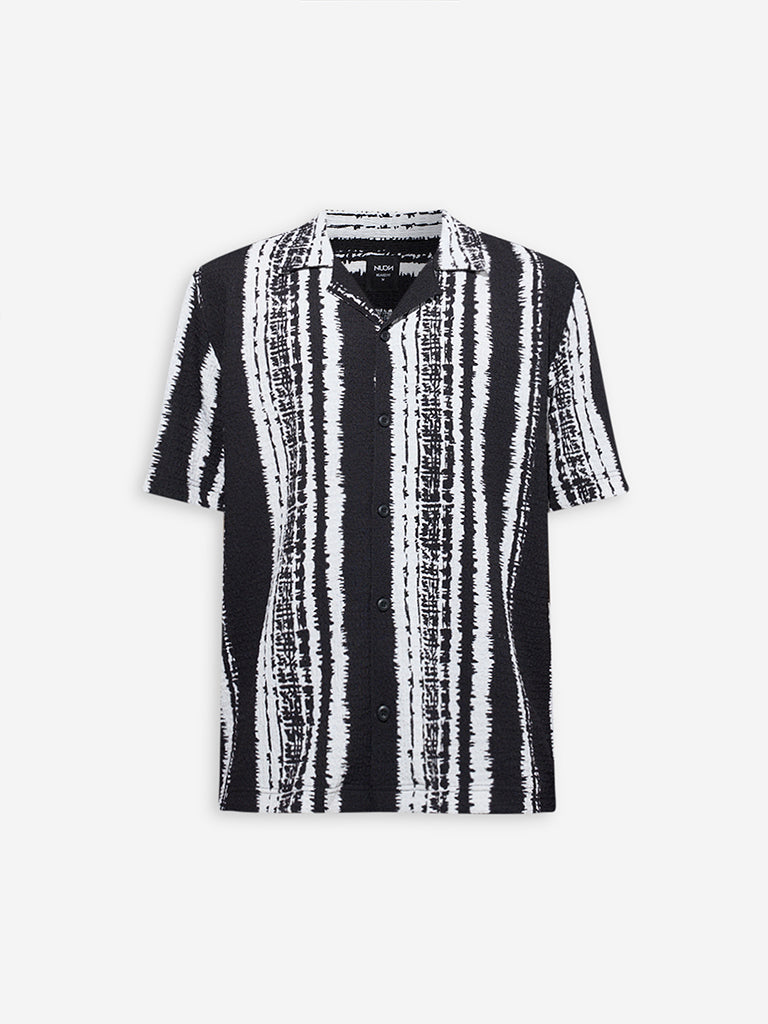 Nuon Off-White Tie-Dye Design Relaxed-Fit Shirt - Image 5