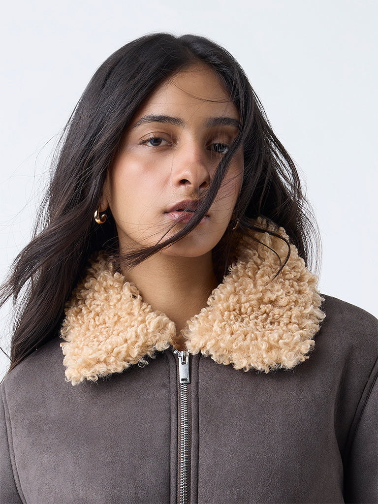 LOV Black Suede Jacket - Image 3