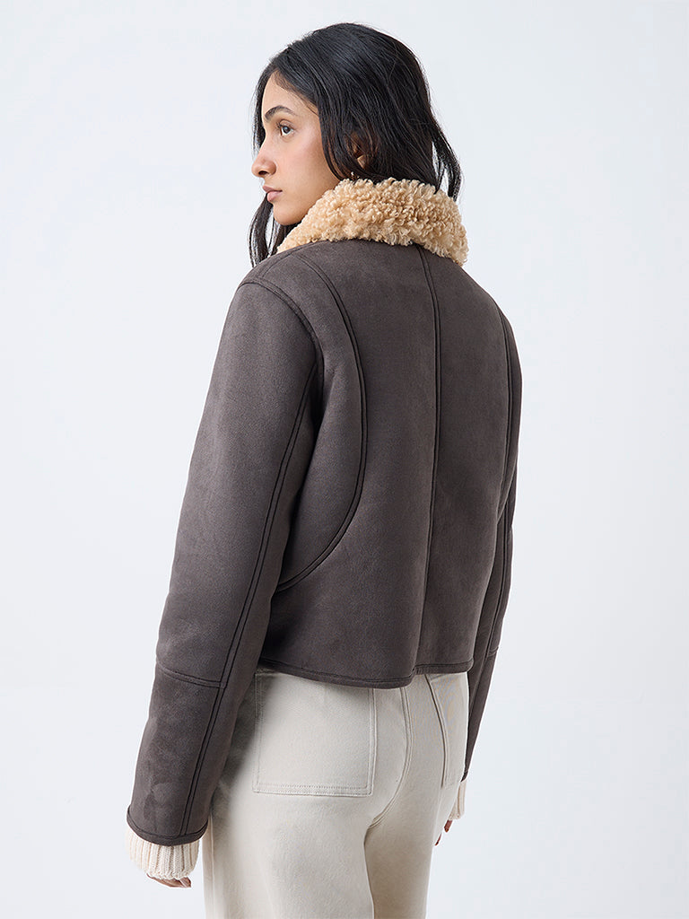 LOV Black Suede Jacket - Image 4