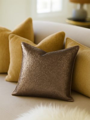 Westside Home Gold Sequin Embellished Cushion Cover