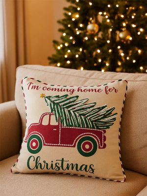 Westside Home Multicolour Christmas-Themed Cushion Cover