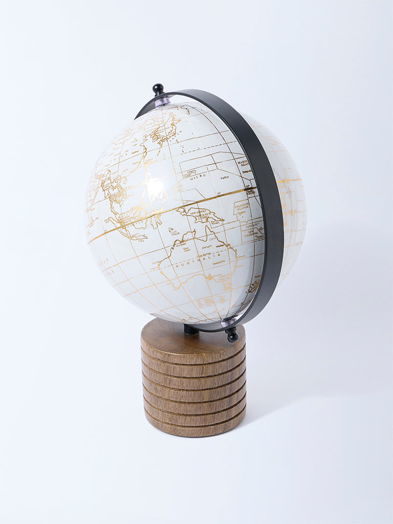 Westside Home White Globe Decorative Object - Image 2