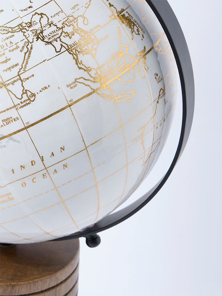 Westside Home White Globe Decorative Object - Image 3