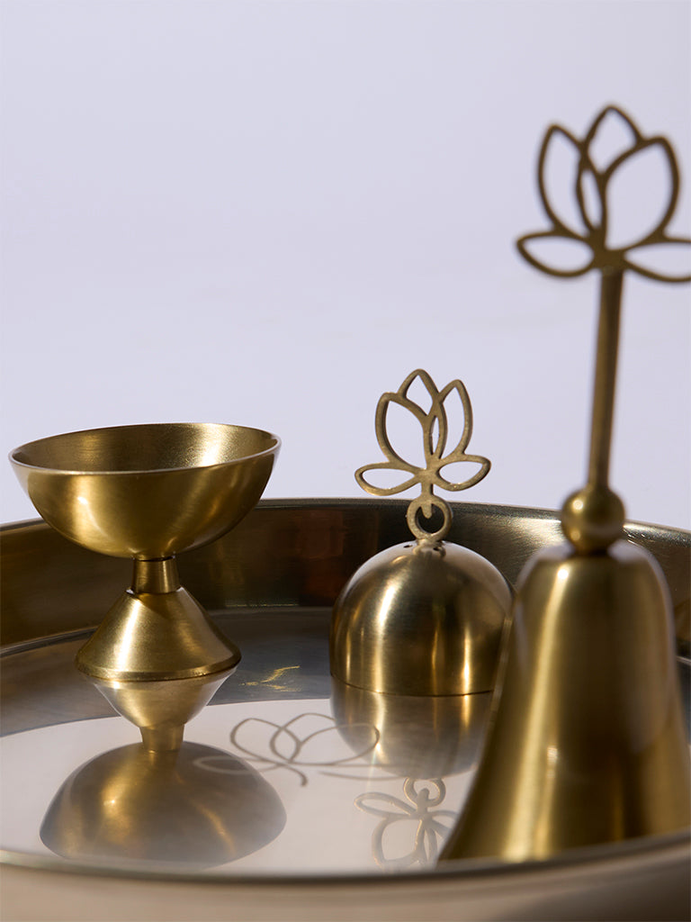 Westside Home Gold Puja Thali Set - Festive Season Gift - Image 3