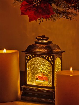 Westside Home Bronze Lantern Christmas Decoration