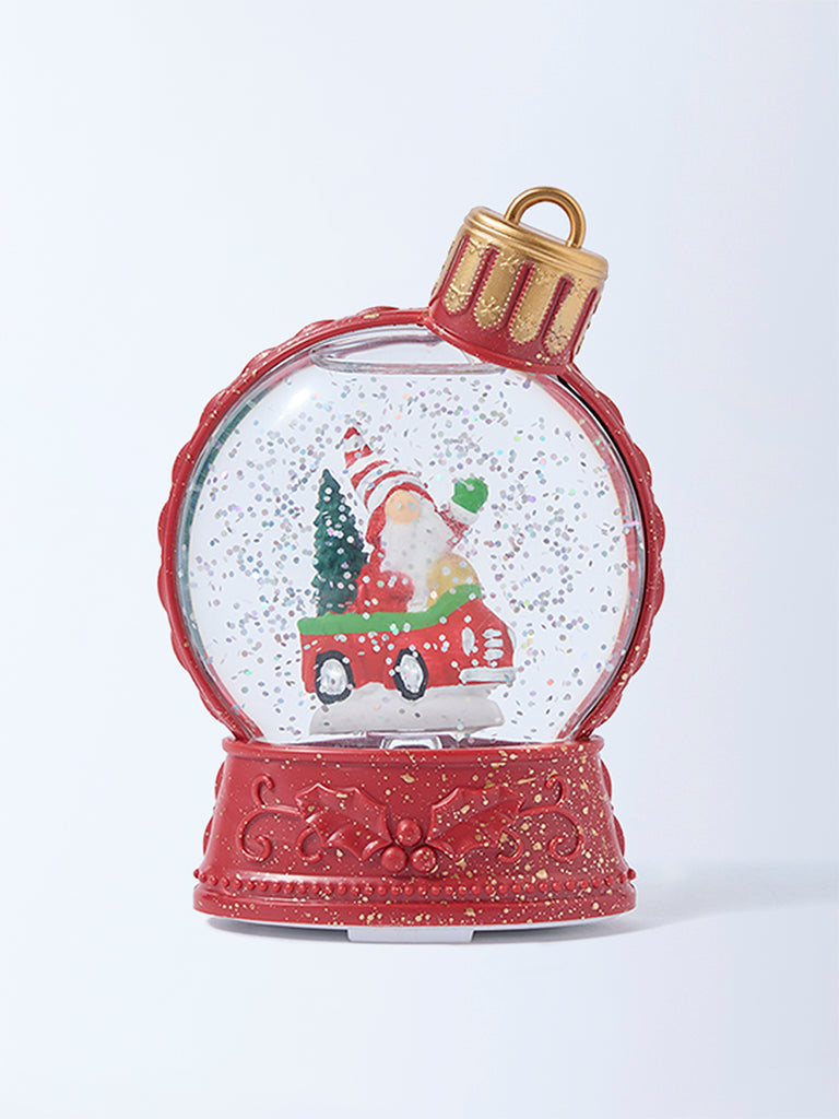 Westside Home Red Snow Globe Christmas Decoration - Image 2