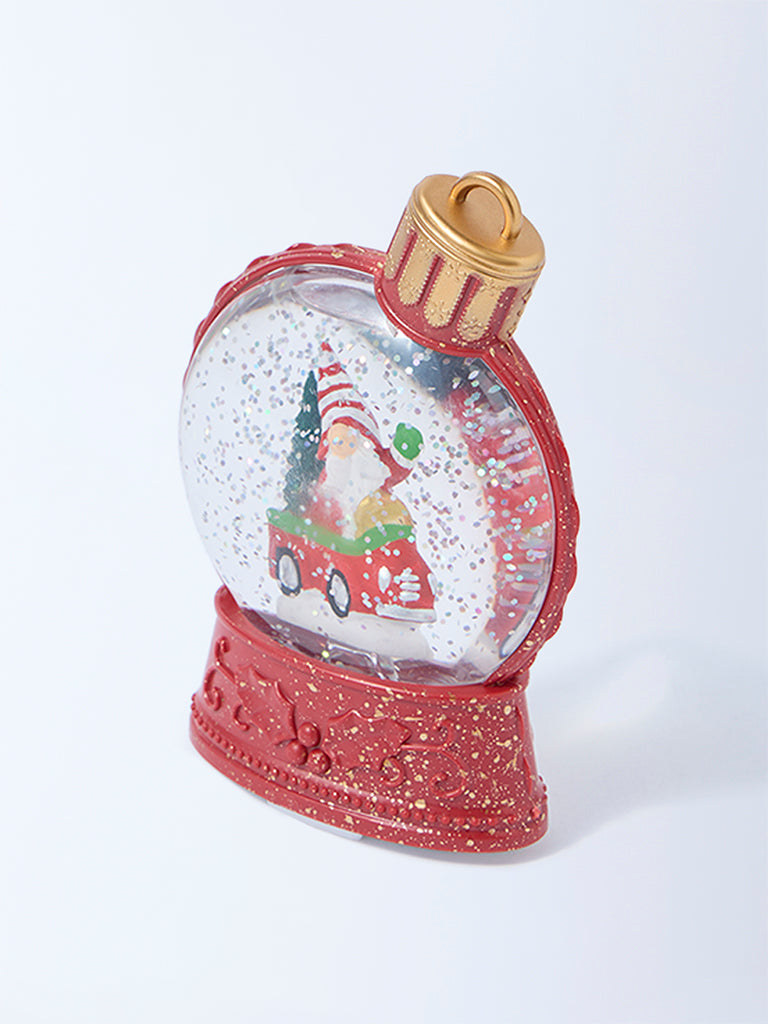 Westside Home Red Snow Globe Christmas Decoration - Image 3