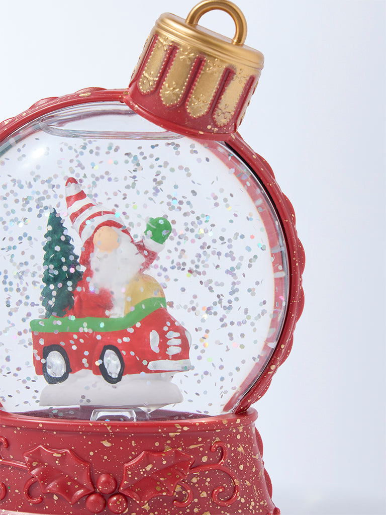 Westside Home Red Snow Globe Christmas Decoration - Image 4