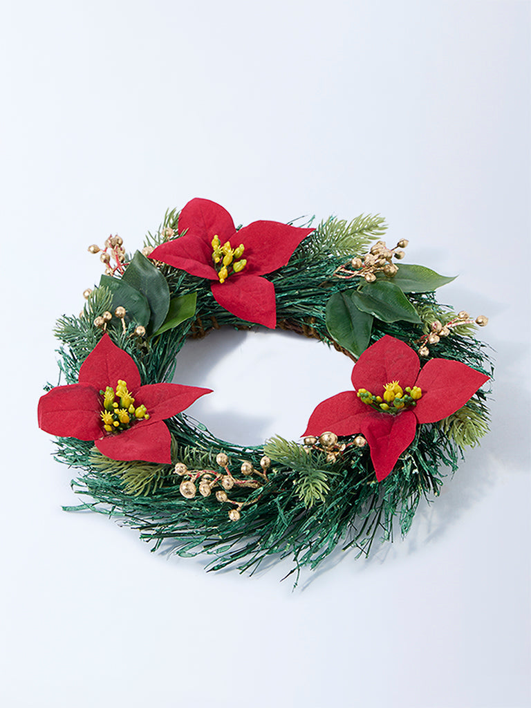 Westside Home Green Candle Wreath Christmas Decoration - Image 3