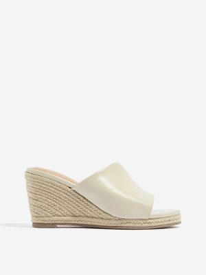 LUNA BLU Ivory Wedge Sandals