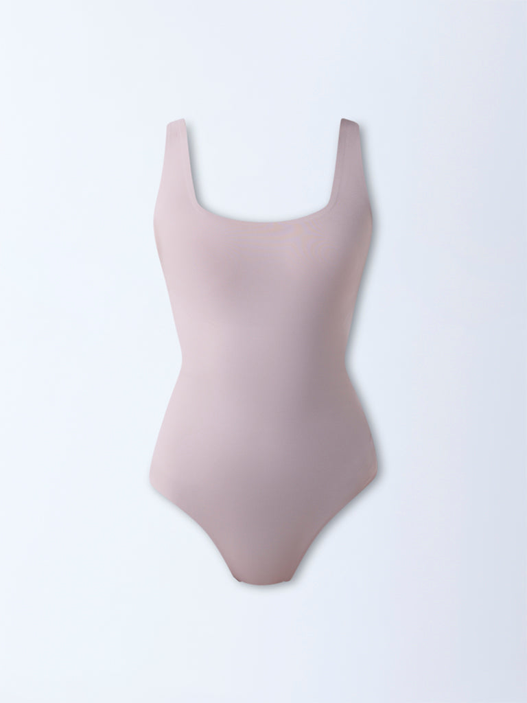 Wunderlove Fygure Firm Control Dusty Beige Shapewear Bodysuit - Image 6