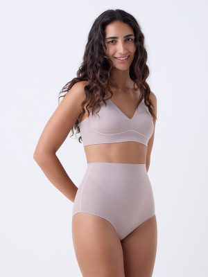 Wunderlove Fygure Firm Control Dusty Beige Solid Padded Bra