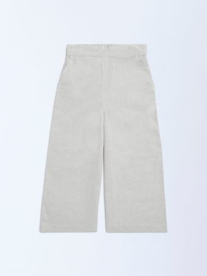 Utsa Kids Off-White Cotton-Blend Ethnic Pants - (2-8yrs)