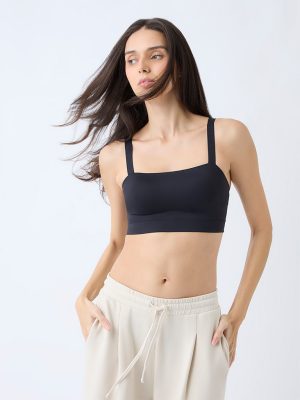 Wunderlove Black Solid Underwired Bra