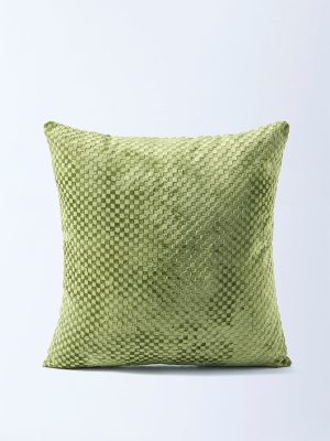 Westside Home Green Popcorn Textured Cushion Cover