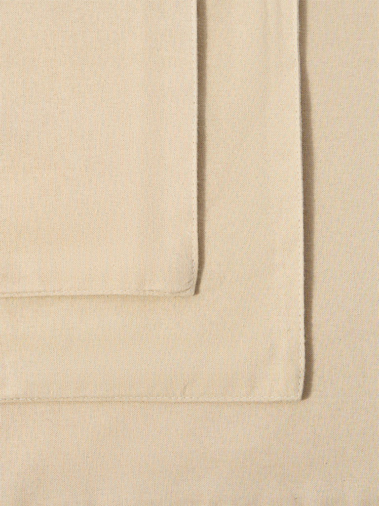 Westside Home Gold Zari Leaf Embroidered Placemat (Set of 4) - Image 3