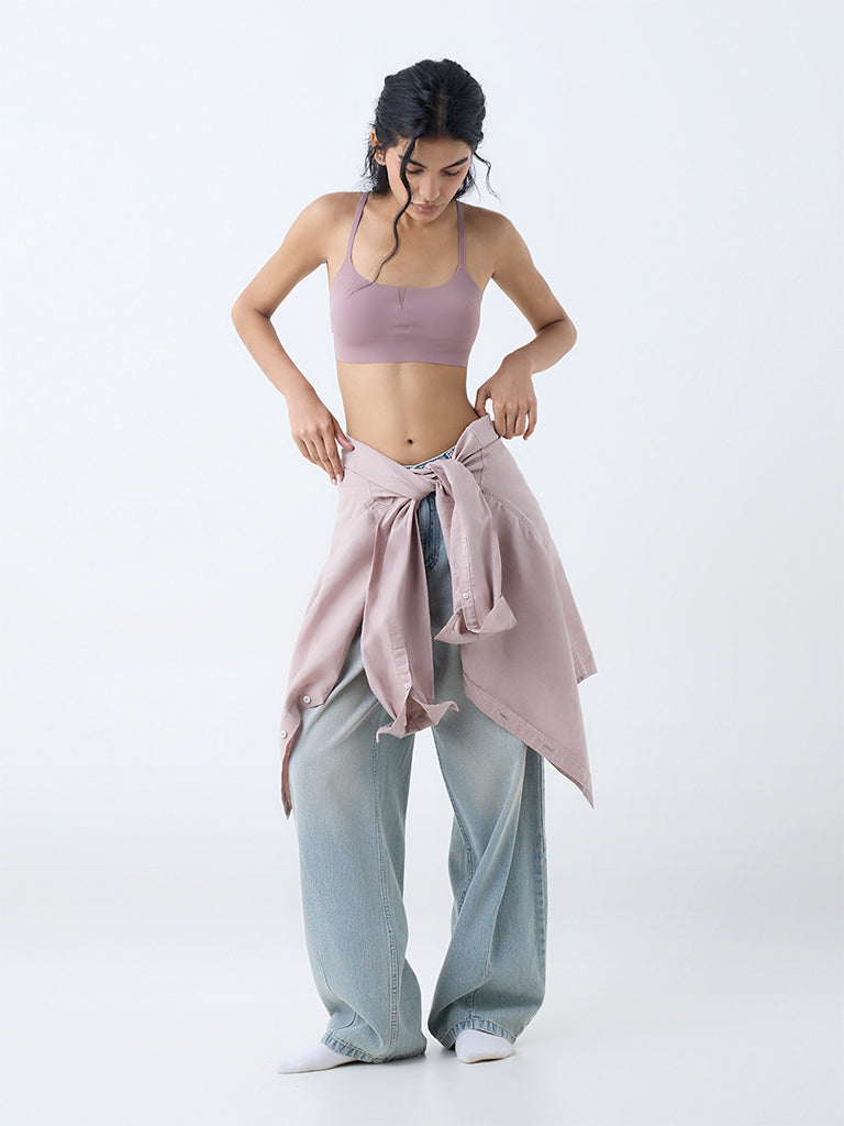 Superstar Mauve Solid Padded Bra - Image 2