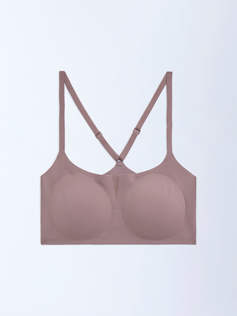Superstar Mauve Solid Padded Bra - Image 5