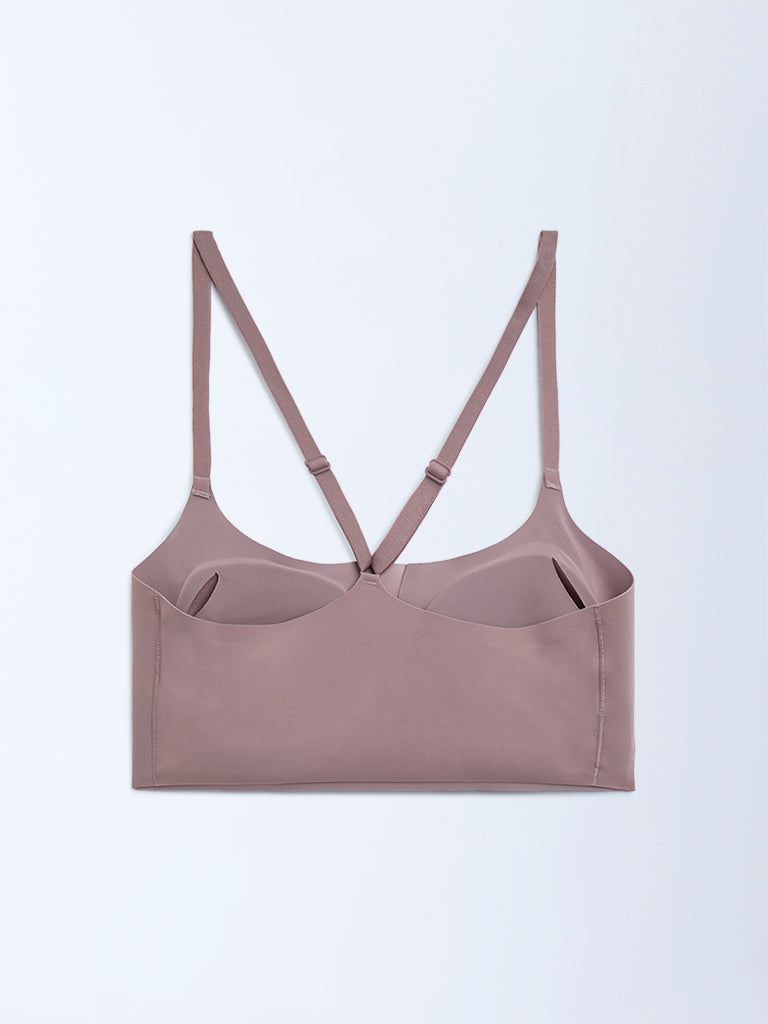 Superstar Mauve Solid Padded Bra - Image 6