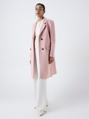 Wardrobe Dusty Pink Solid Coat