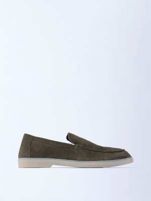 SOLEPLAY Olive Suede Loafers