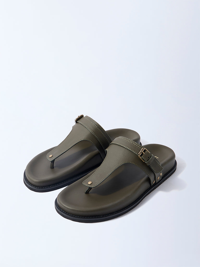 LUNA BLU Olive Thong-Strap Comfort Sandals - Image 2