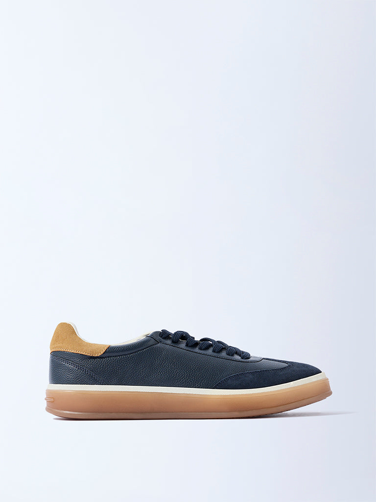 SOLEPLAY Navy Suede-Detailed Sneakers