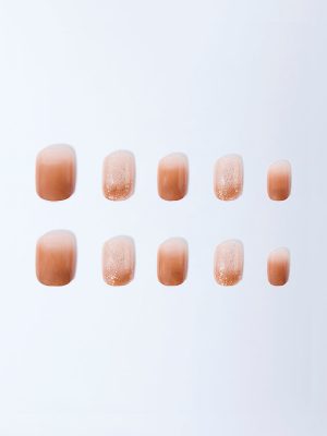 Studiowest Brown Ombre-Finish Press-On Nail Set