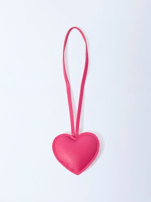 Studiowest Fuchsia Heart Shaped Bag Charm