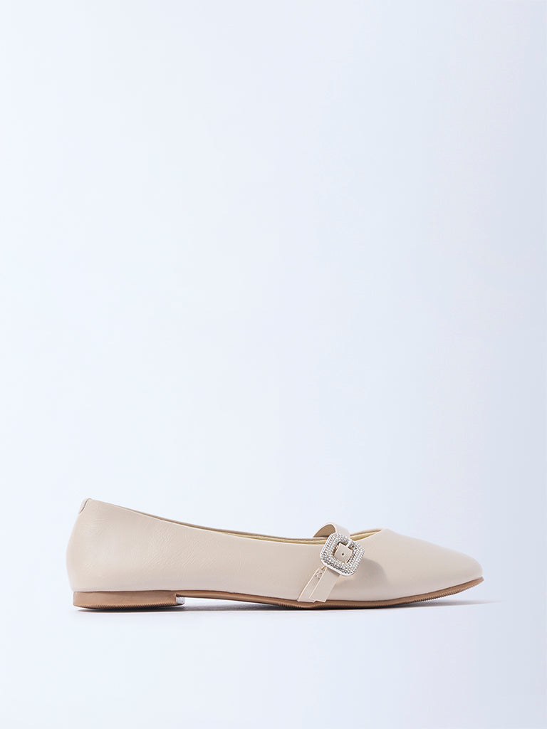 LUNA BLU Ivory Mary Jane Shoes