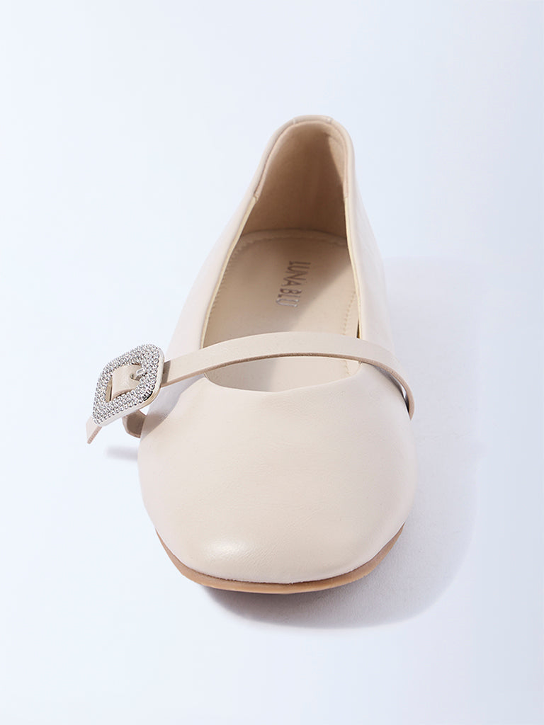 LUNA BLU Ivory Mary Jane Shoes - Image 3