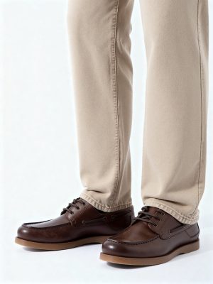 SOLEPLAY Brown Solid Dock Boat Leather Shoes