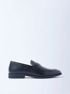 SOLEPLAY Black Solid Loafers