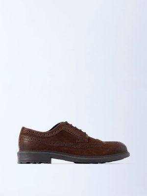 SOLEPLAY Brown Lace-Up Suede Shoes