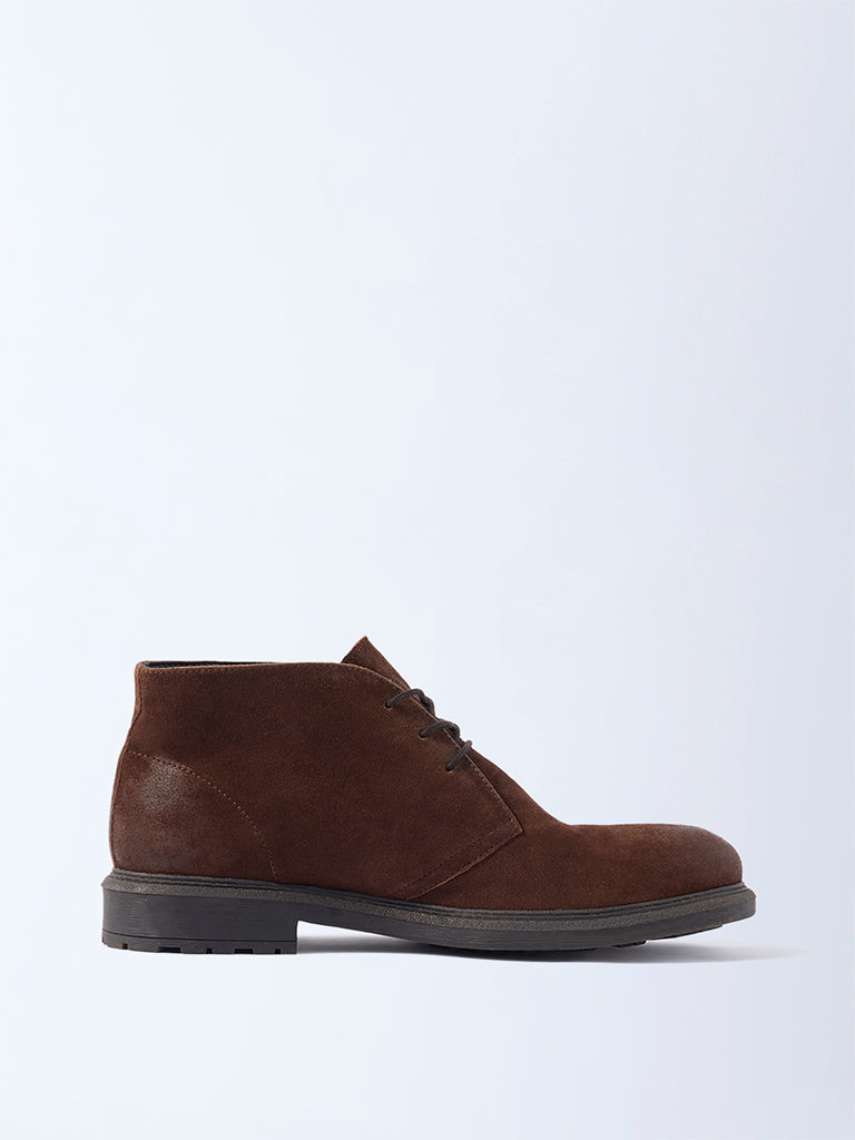 SOLEPLAY Light Brown Suede Desert Boots - Image 2