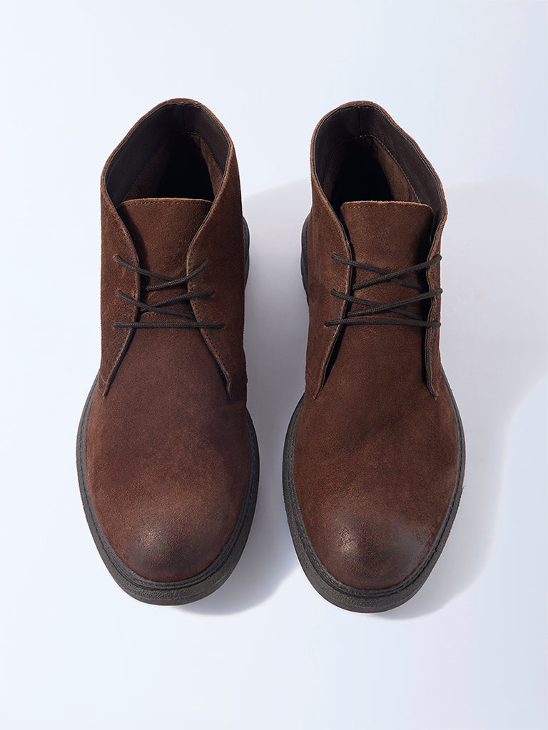 SOLEPLAY Light Brown Suede Desert Boots - Image 3