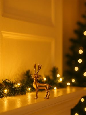 Westside Home Gold Reindeer Christmas Decoration