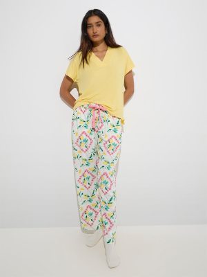 Wunderlove Multicolour Printed High-Rise Pants