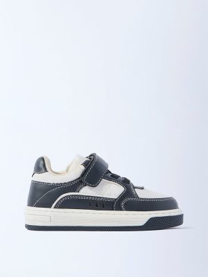 Yellow Black Velcro-Strap Sneakers
