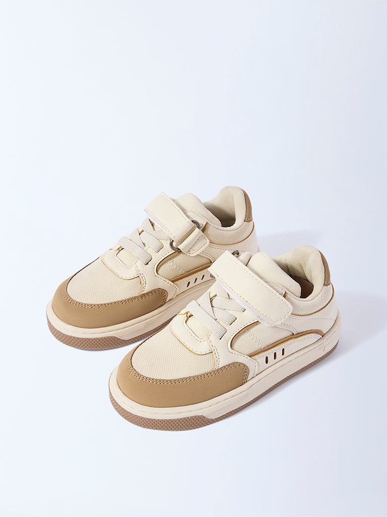 Yellow Beige Velcro-Strap Shoes - Image 2