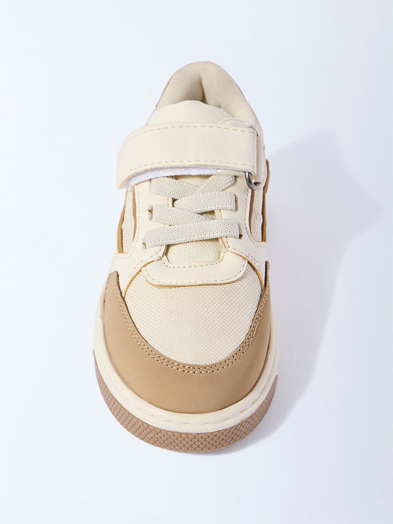 Yellow Beige Velcro-Strap Shoes - Image 3