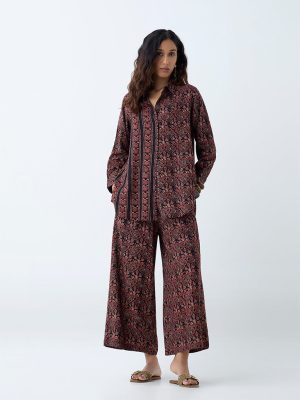 Utsa Black Printed Ethnic Tunic