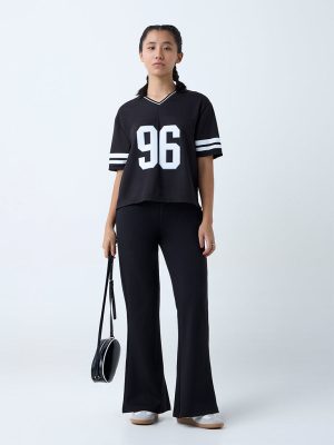 Studiofit Black Bootcut High-Rise Pants